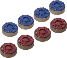 GSE Chrome/Bronze Shuffleboard Pucks, 2-1/8" or 2-5/16", 8-Pack