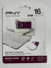 PNY 16 GB USB COMPACT ATTACHE Flash Drive Brand New SL14