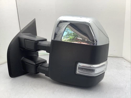2017-2022 Ford F250 F350 Tow Mirror Left LH Driver OEM Blind Spot Manual w/ Turn