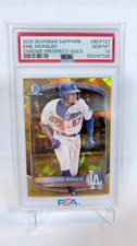 2025 Bowman Sapphire Emil Morales Chrome Prospects Gold Refractors /50 PSA 10