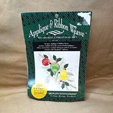 Iron-On Innovations Christmas Ornament Iron-On Kit Applique Ribbon Weave Pre-Cut