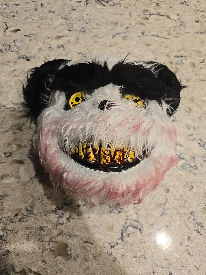 Halloween Scary Panda Bear Mask Evil- Bloody - Image 2 of 4