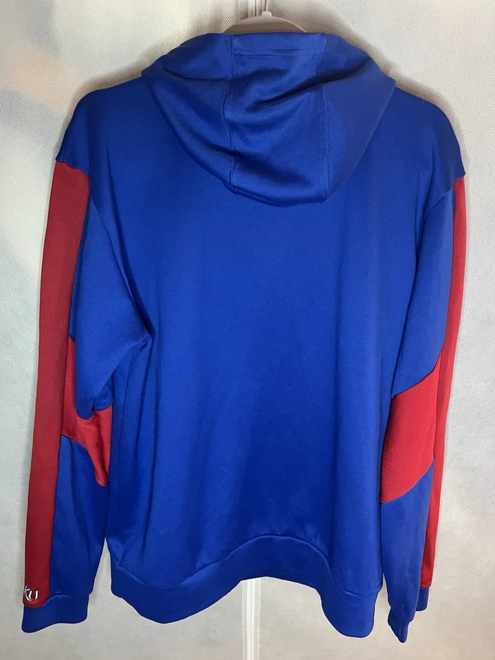 Sudadera con Capucha Adidas Para Hombre Kansas Jayhawks Establecimiento Atleta Talla Grande Alta Foto 4 de 4