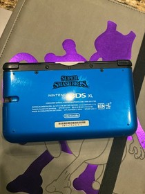 Nintendo 3DS XL Super Smash Bros Limited Edition Console Blue Missing Stylus