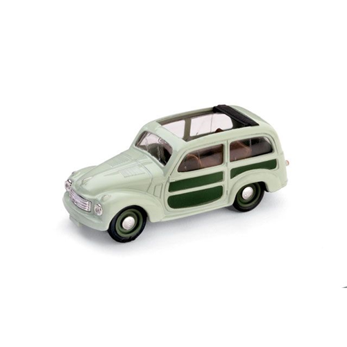 Fiat 500 C Belvedere Aperta 1951 Verde Chiaro 1:43 Brumm Auto Stradali -D- Neues-image