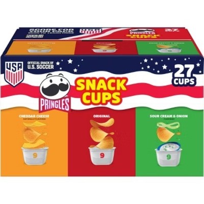 Pringles Snack Stacks 3 Flavors Variety Pack - 27ct