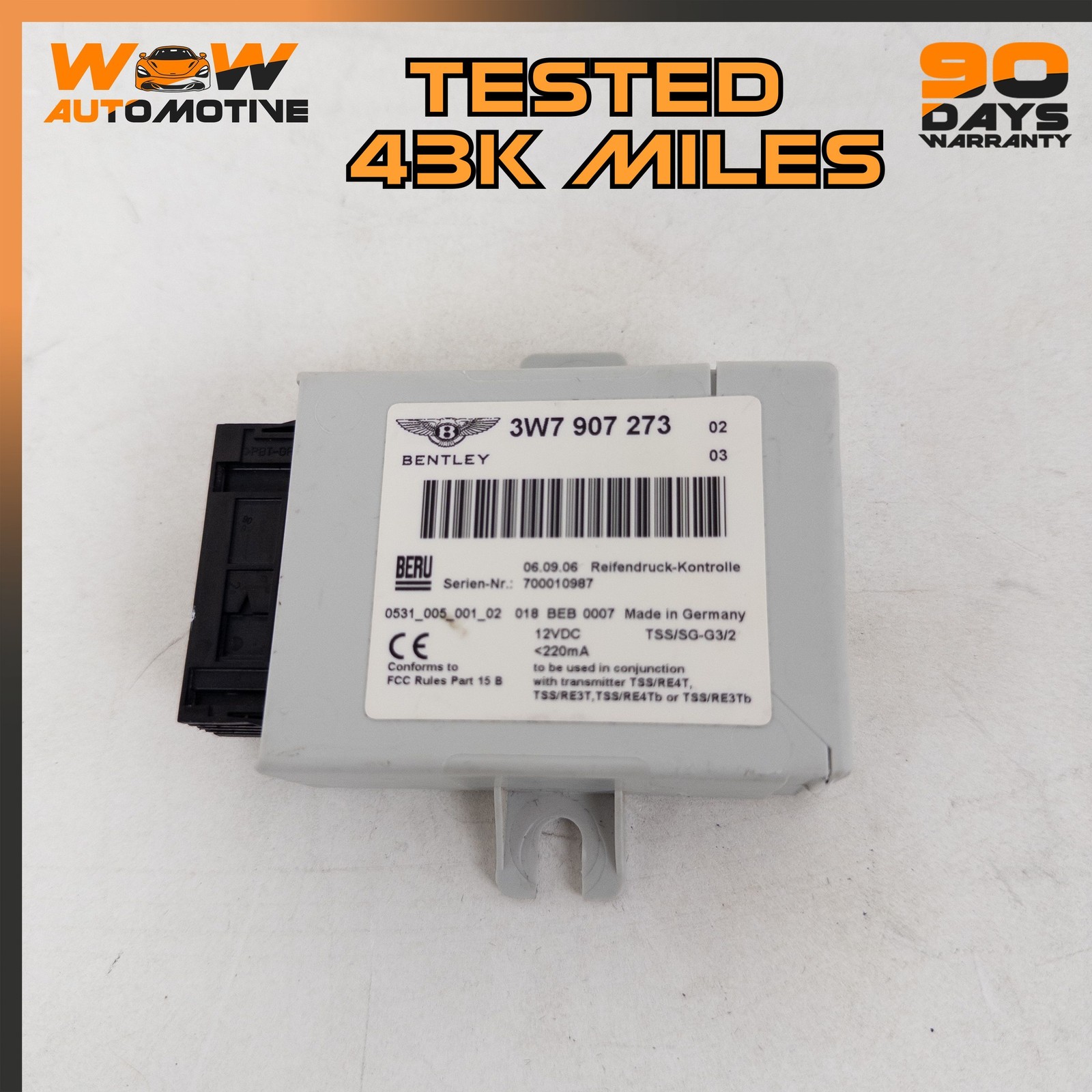 Bentley Continental GT Speed 2009-2013 Tpms sensor