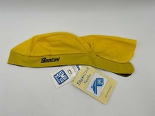 Santini SMS Cycling Bandana Yellow Made in Italy Micro Hive TiluxACTIVE