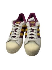 Adidas Originales Superstar Para Mujer Talla 8 Tenis Rayas Power Berry Shell Top
