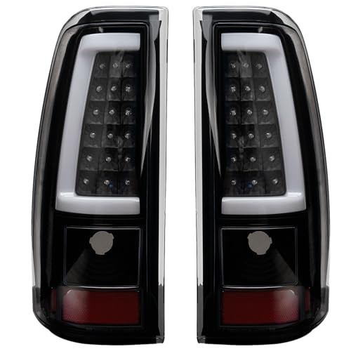 Tail Light Assembly Compatible With 2003-2006 Chevy Silverado 1500 LED Black - Picture 1 of 6