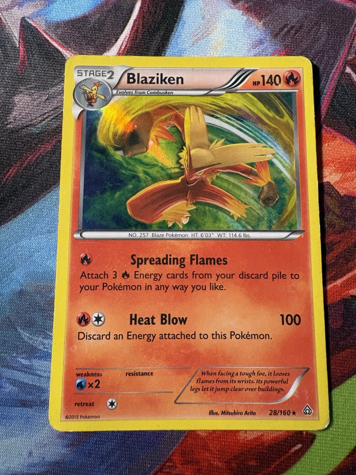 Pokemon Company TCG Blaziken 28/160 XY Primal Clash Holo Rare Eng 140 HP