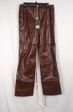 House Of CB Adara Vegan Leather Pants In Chocolate Women's US L (Longer Length)