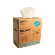 Dri-Wipe S600 by SMPLY Brands – All-Purpose Disposable Wipes, 10 Boxes of 126...