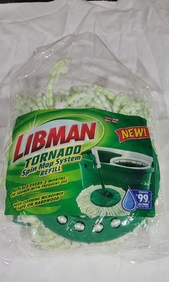 1 Libman Tornado Spin Mop System Refill Deep Cleaning Safe On Hardwood