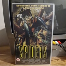 Spiders VHS Vintage Ex Rental Big Box Video Tape RARE