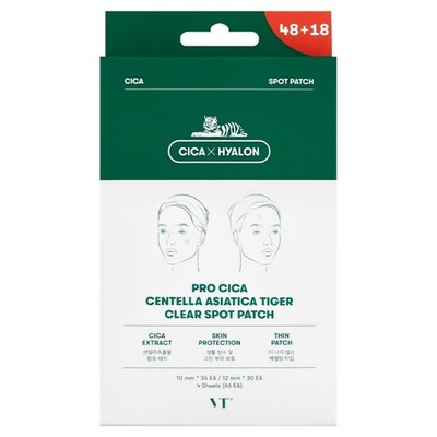 VT Cosmetics Pro Cica Centella Asiatica Tiger Spot Patch 66 pieces 1 piec