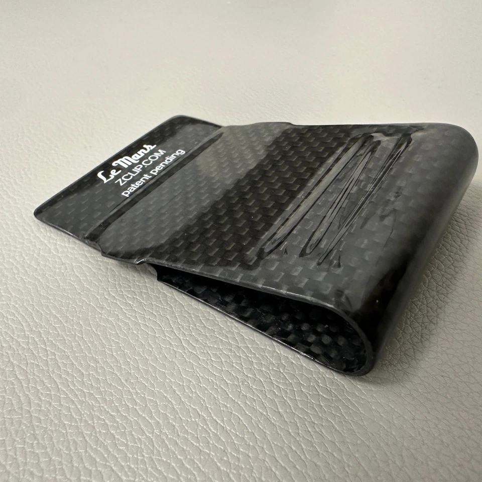 Carteira Z Clip Le Mans clipe de dinheiro fibra de carbono todos os dias transporte EDC Racing - Imagem 3 de 4