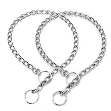 2-Pack Metal Dog Chain, Slip Link Training Dog Collar Martingale Heavy Duty P...
