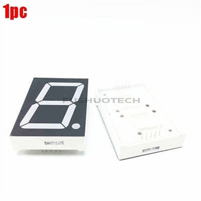1Pcs 7 Segment Common Cathode 1.8 Inch Green Led Display 1 Digit New Ic fw #tk