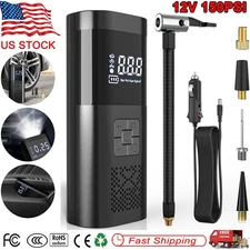 150PSI Car Air Tire Pump Inflator Compressor Digital Electric Auto Portable 12V