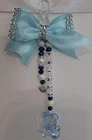 Pram charms  **new**blue teddy Baby pram charms with prince and a crown on it