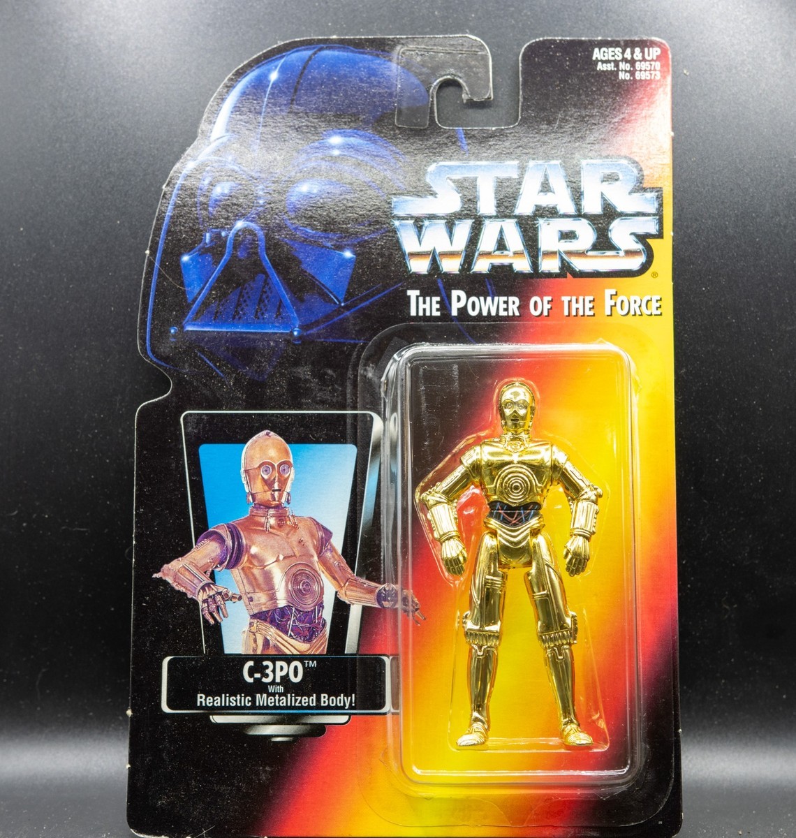 Kenner Star Wars The Power Of The Force c-3po Realistic Metalized