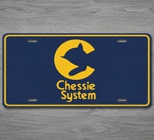Chessie System Railroad 6 x 12 Novelty Aluminum License Plate Made In USA New!