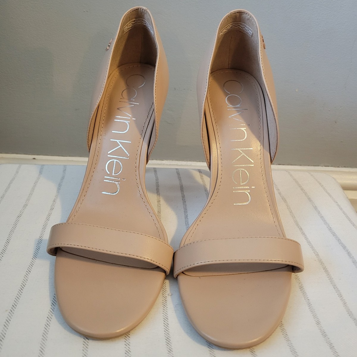 CALVIN KLEIN Shoes Women's Size 9.5 Almond Metino D'Orsay Stiletto Pumps View 2