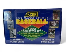 1992 Score Major League Baseball Complete Collectors Factory Sealed Blue Set