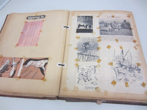 Vintage 1948 Scrapbook Hunting License Wildlife Outdoorsmen Deer 1940's - Picture 7 of 12