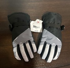 Falls Creek Youth Gloves Size 4-7 Black Thinsulate Ski Snow Winter Unisex Kids