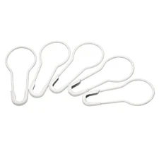 Bulb Safety Pins 22mm/0.87" Gourd Metal Sewing Pins White 1000 Count