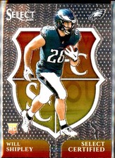 Will Shipley 2024 Panini Select #20 Select Certified Rookies