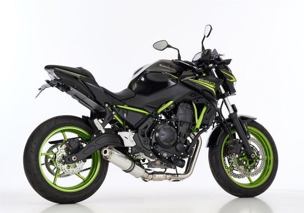 Hurric Supersport Auspuff Silber Passend FüR Kawasaki Z650 2021-2022-image