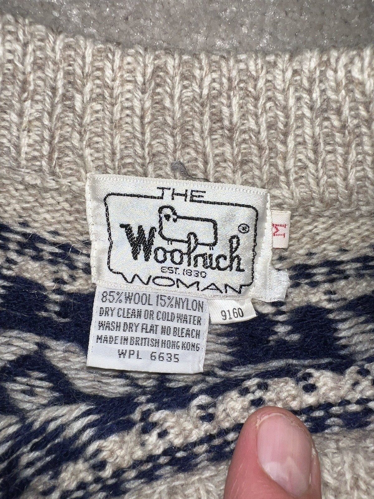 Woolrich Jumper Women’s, Medium, Beige, Fairisle. eBay