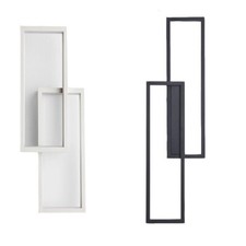 Applique doppio rettangolo 32 watt lampada parete abat jour 3 temperature luce