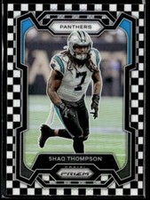 L5,431 -  2023 Panini Prizm Prizms Black and White Checker #45 Shaq Thompson