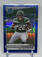 2020 Panini Donruss Optic La’Mical Perine Blue RC #77/179 Jets