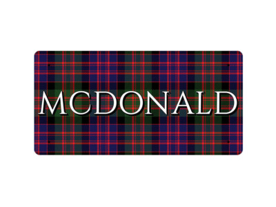 Mcdonald (Mcdonald Modern Tartan) - Metal Sign | eBay