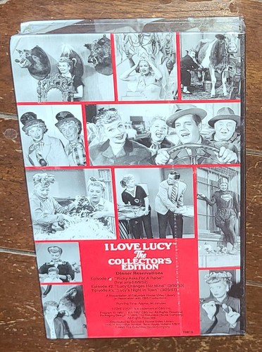 I Love Lucy (VHS, 1993, Columbia House Collector's Edition) Dinner Reservations! - Picture 2 of 2