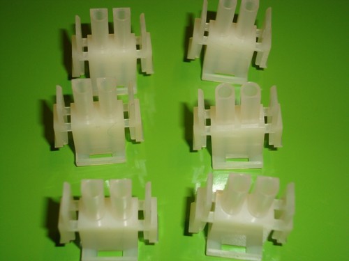 6-PK TE CONNECTIVITY/AMP 2 POS NYLON CONNECTOR, PLUG, 6.35MM 46F2063, 1-480698-0 - Picture 2 of 3