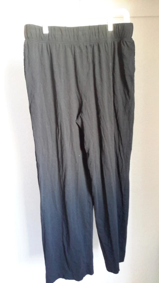 Jockey Women’s Size 1X Black Pull on Drawstrings Lounge/Pajama Pants Pre-owned - Image 3 of 4
