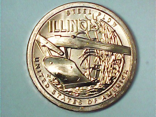 2024 P D American Innovation ILLINOIS PD set 2 monete ARATRO ACCIAIO ⭐A PORTATA DI MANO!⭐ - Foto 10 di 11