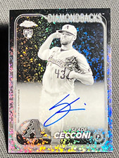 2024 Topps Chrome MINI DIAMOND REFRACTOR ROOKIE AUTO Slade Cecconi  item 1