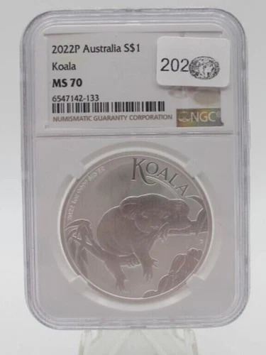 2022 P Australia $1 Koala MS 70 NGC Perfect Coin FREE SHIPPING