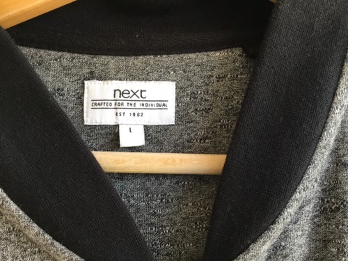 ๐๐๐NEXT MENS GREY & BLACK ZIP UP JACKET LARGE ๐๐๐Excellent Condition - Picture 2 of 5