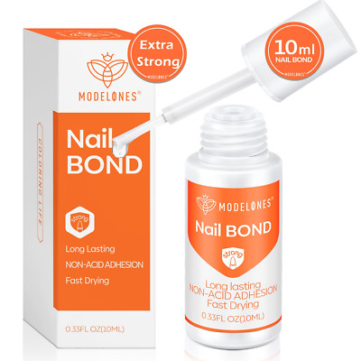 Modelones Nagelkleber Für Tips(10Ml), Nagelkleber Für Kunstnägel Extra Stark, Pi