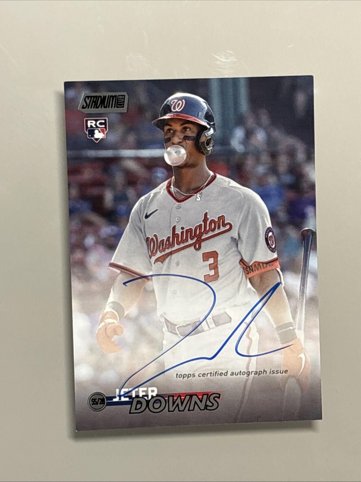 2023 Topps Stadium Club - Autographs Black Foil #SCBA-JD Jeter Downs 18/25