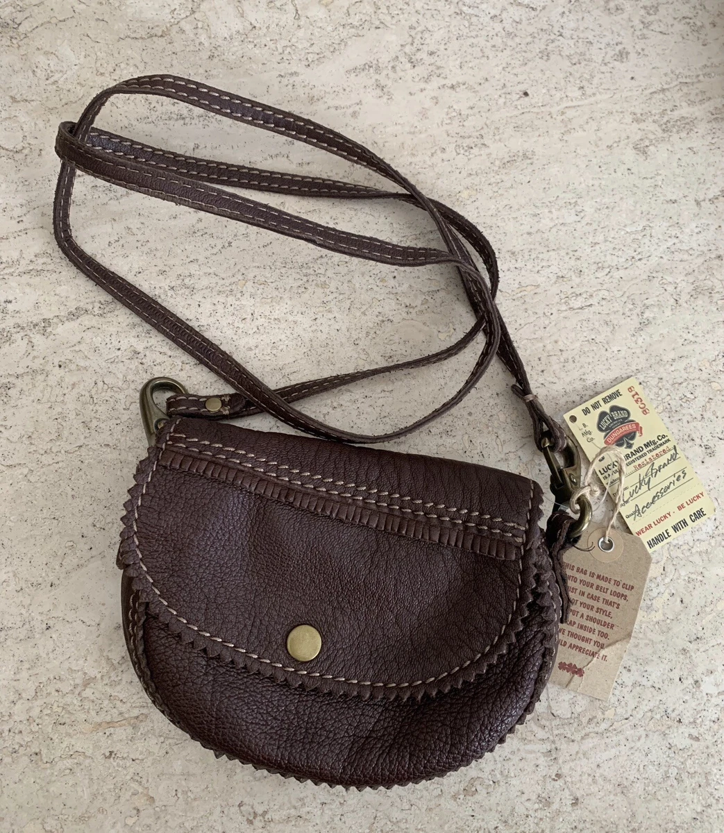 Lucky Brand small pouch New w tag brown leather eBay