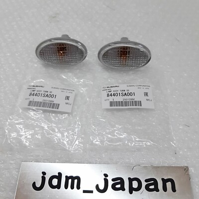 SUBARU Genuine Impreza WRX STi GDA Clear Side Marker Lens Lights - 2 Pairs Set